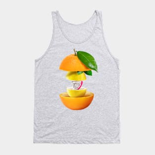 Orange Lemon Dragon Fruit Gifts Vegetarian Tank Top